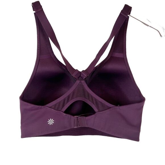 ATHLETA Racerback High Impact Sports Bra in Burgundy Size 32D - Picture 4 of 7
